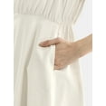 thumbnail image 3 of Time and Tru Women's Sleeveless Denim Dress with Ruffle Hem, XS-XXXL, 3 of 4