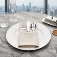 thumbnail image 4 of Unique Bargains 6Pcs Polyester Washable Cloth Napkins Coffee 18x18inch, 4 of 6