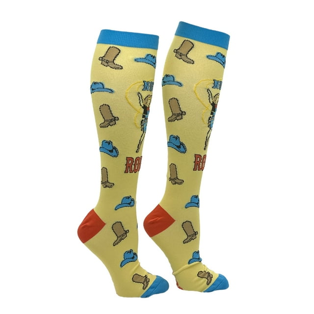 Not My First Rodeo Funny Compression Socks for Women Unisex Size