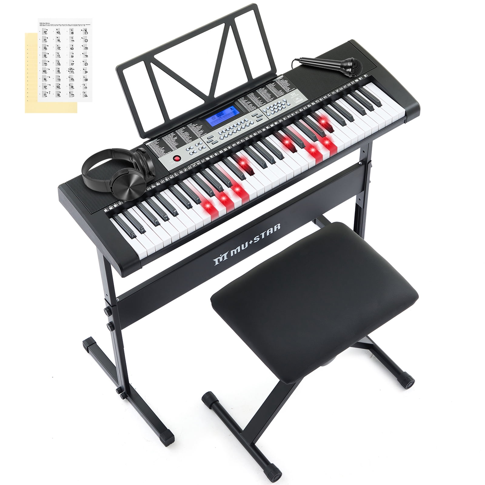 Donner Upgraded 61 Key Electric Piano Keyboard, 249 Voices and