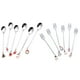 thumbnail image 1 of GOOHOCHY Juego de 1 cuchara y tenedor de acero inoxidable para el hogar: cucharas para café y tenedores para helado., 1 of 8