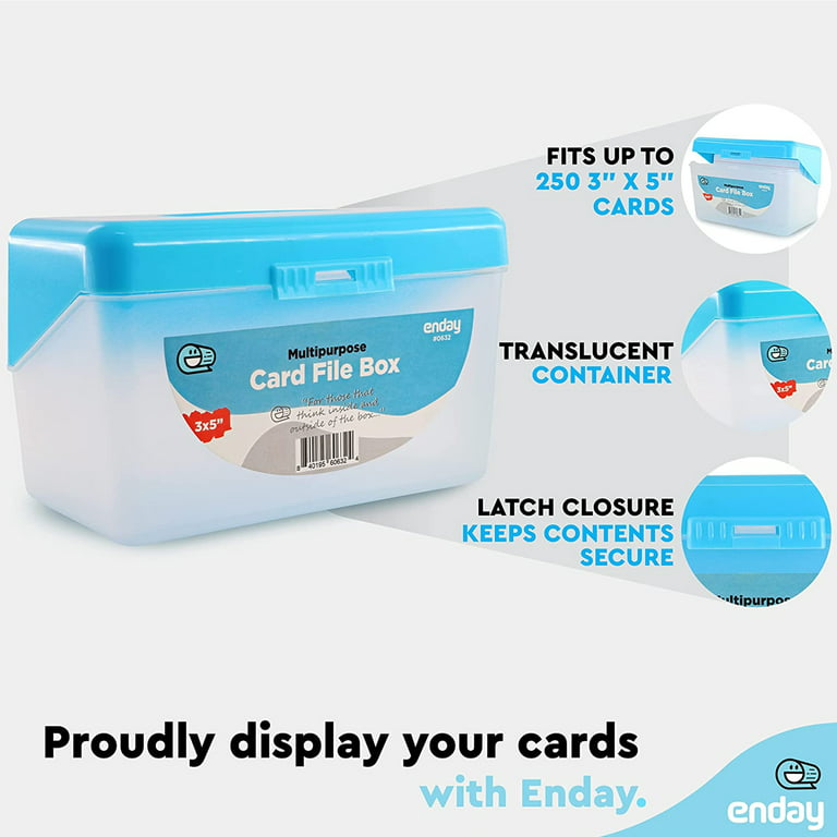 Card Holder - Index Card Box - Notecard Box - Flash Card Holder - Index Card Organizer - Index Card Case for Index Cards , Note Cards , Flashcards