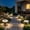 Black-B, variant on 4 Pack Flower Shaped Solar Ground Lights Outdoor,Solar Lights Outdoor Waterproof,Mini Flat Solar-Powered Garden Light,Landscape Lighting for Garden Yard Lawn Pathway Walkway Drivew (B)