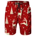 thumbnail image 2 of FUZHIQ Mens Shorts Casual 7 Inch Inseam Elastic Waist 3D Printed Shorts Quick Dry Breathable Summer Beach Shorts Pull-On Shorts with Pockets Daily Wear,XXL, 2 of 3