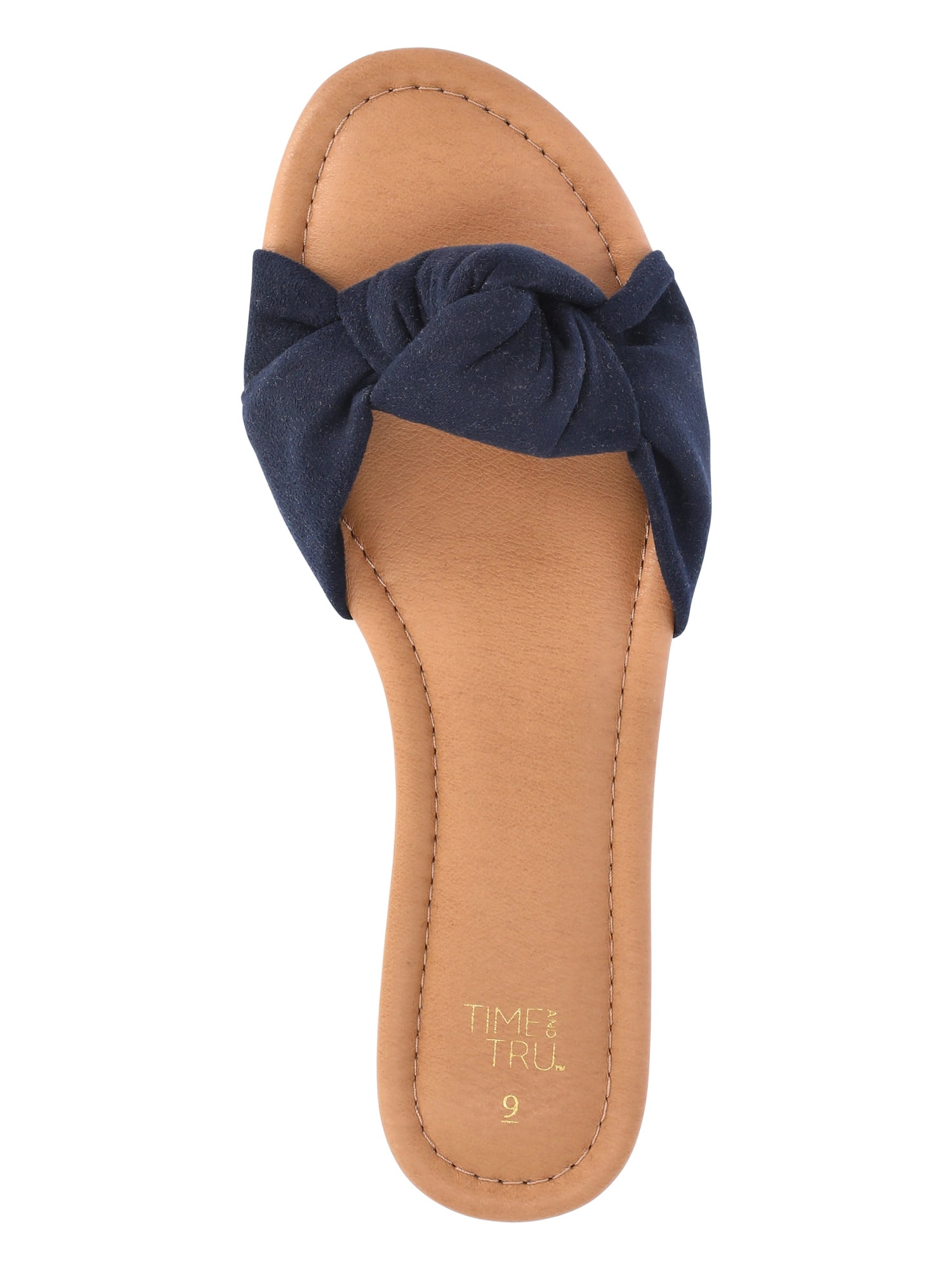 Time and Tru Women's Knot Slide Sandals