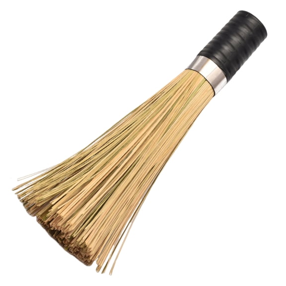 Sylvtty Bamboo Pot Brush Deep Cleaning Angled Head Long Handle Design Pot Scrubber Easy to Clean Multifunctional Kitchen Cleaner