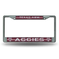 Rico Texas A&M Aggies Glitter Chrome License Plate Frame