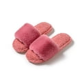 thumbnail image 2 of Xfvqtps Fuzzy Slippers for Womens Open Toe Solid Color Simplicity Fashion Non Slip Indoor Outdoor Warm Winter Cozy Fluffy Slippers Hot Pink, 2 of 6