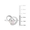 thumbnail image 2 of Everly Women's Cultured Pearl and Diamond Sterling Silver Ring, 2 of 7
