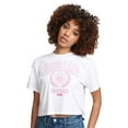 thumbnail image 3 of Barbie - Barbie Land Athletics - Juniors Cropped Cotton Blend T-Shirt, 3 of 4