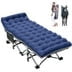 Blue cot + mattress(blue)