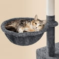thumbnail image 5 of COCOKUN 73inch Cat Tree, Cat Stand Furniture with Scratching Posts Perches Hammock as Indoor Kittens Activity Center,Dark Gray, 5 of 8