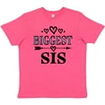 thumbnail image 3 of Inktastic Biggest Sis Girls Sister Announcement Youth T-Shirt, 3 of 5