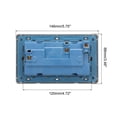 thumbnail image 2 of UK US Socket Double Multi Switched Power Outlet Black 250V 13A 146mmx88mm, 2 of 5