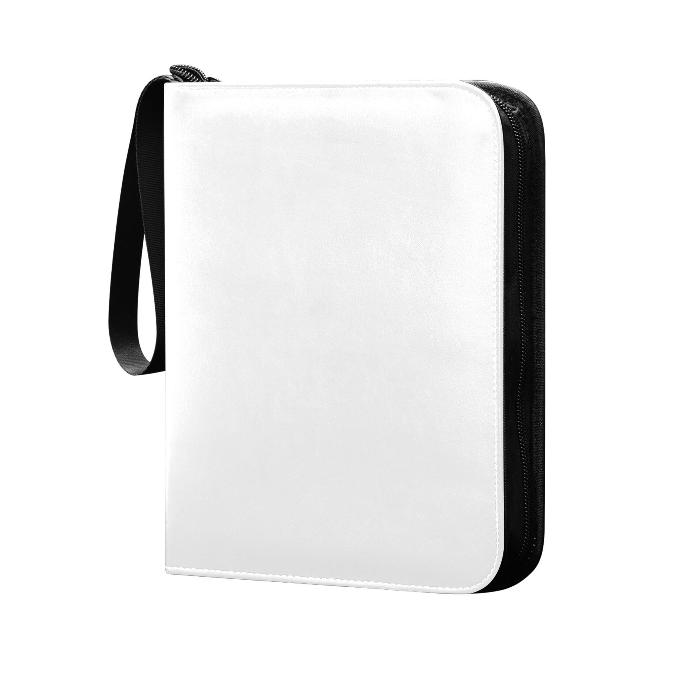 Trading Card Binder Album 400 Pockets 50 Removable 4-Pocket Pages Waterproof White