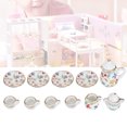 thumbnail image 3 of 15pcs Tea Cup Set Miniature Porcelain Flower Dollhouse Kitchen Decor Collection with Brilliant Simulation for Tea Lovers, 3 of 7