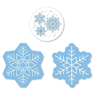 Large Single Color Creative Foam Cut-Outs - Snowflake