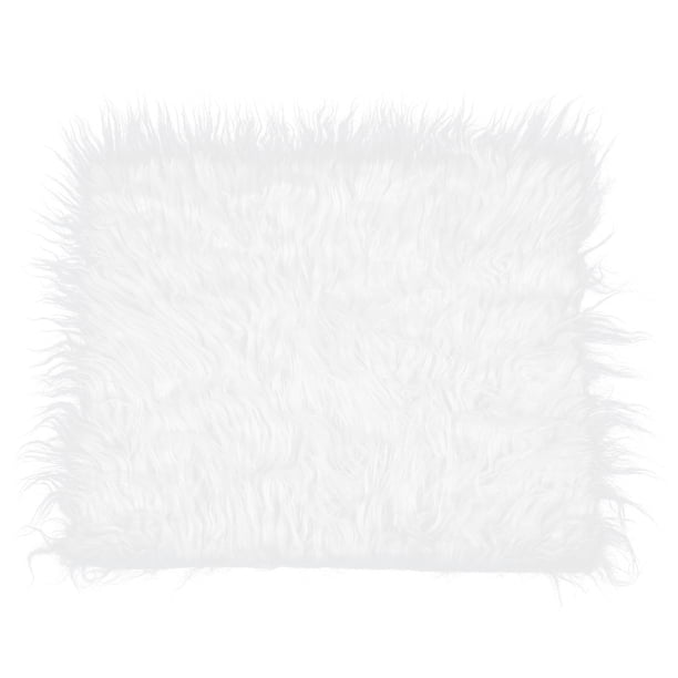 Manta de la fotografía del bebé Foto de bebé Props Fotografía recién nacido DIY Alfombra fotográfica suave edredón de piel (Blanco)