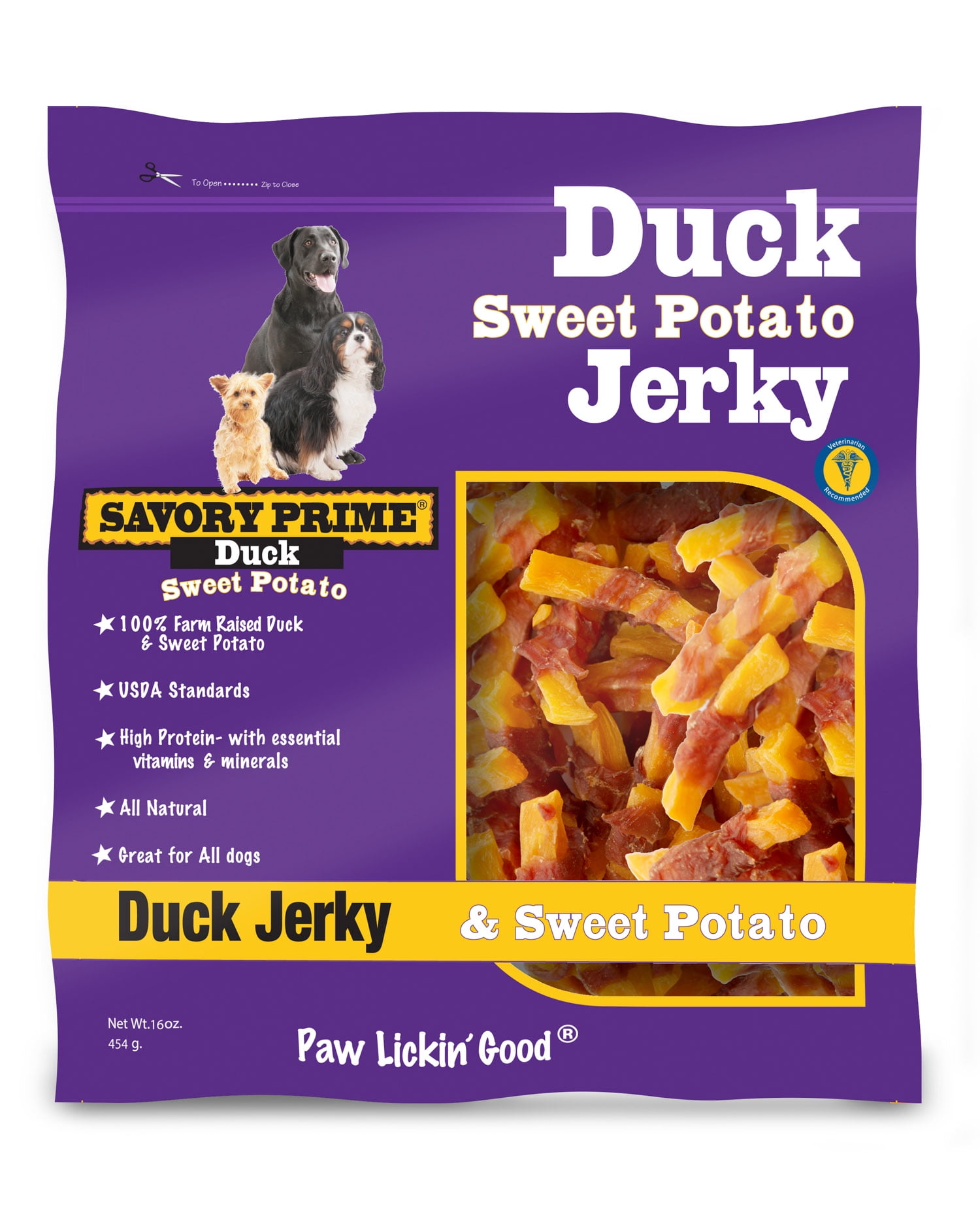 sweet potato duck dog treats