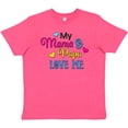thumbnail image 3 of Inktastic My Mama and Papa Love me with Hearts Youth T-Shirt, 3 of 5