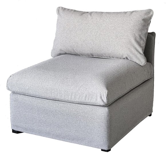 Ensemble modulaire de fauteuils Flexiform sans accoudoirs , gris