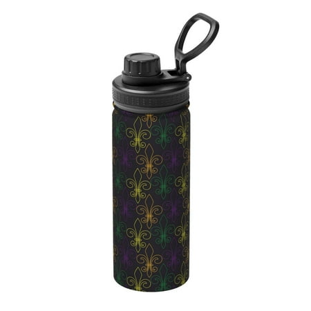 

Xecao Mardi Gras Carnival for 18oz Sports Insulated Kettle Thermos Flask For Outdoor Fitness Running And Travel Thermos Flask Insulated Water Bottles