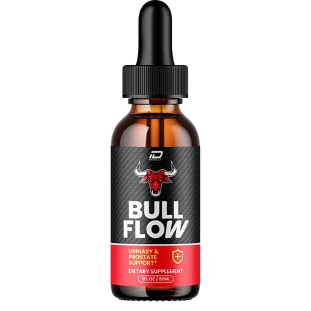 Bull Flow Liquid Drops - BullFlow Supplement Maximum Strength Bull Flow Prostate Support, 1 Pack, 1 Month Supply