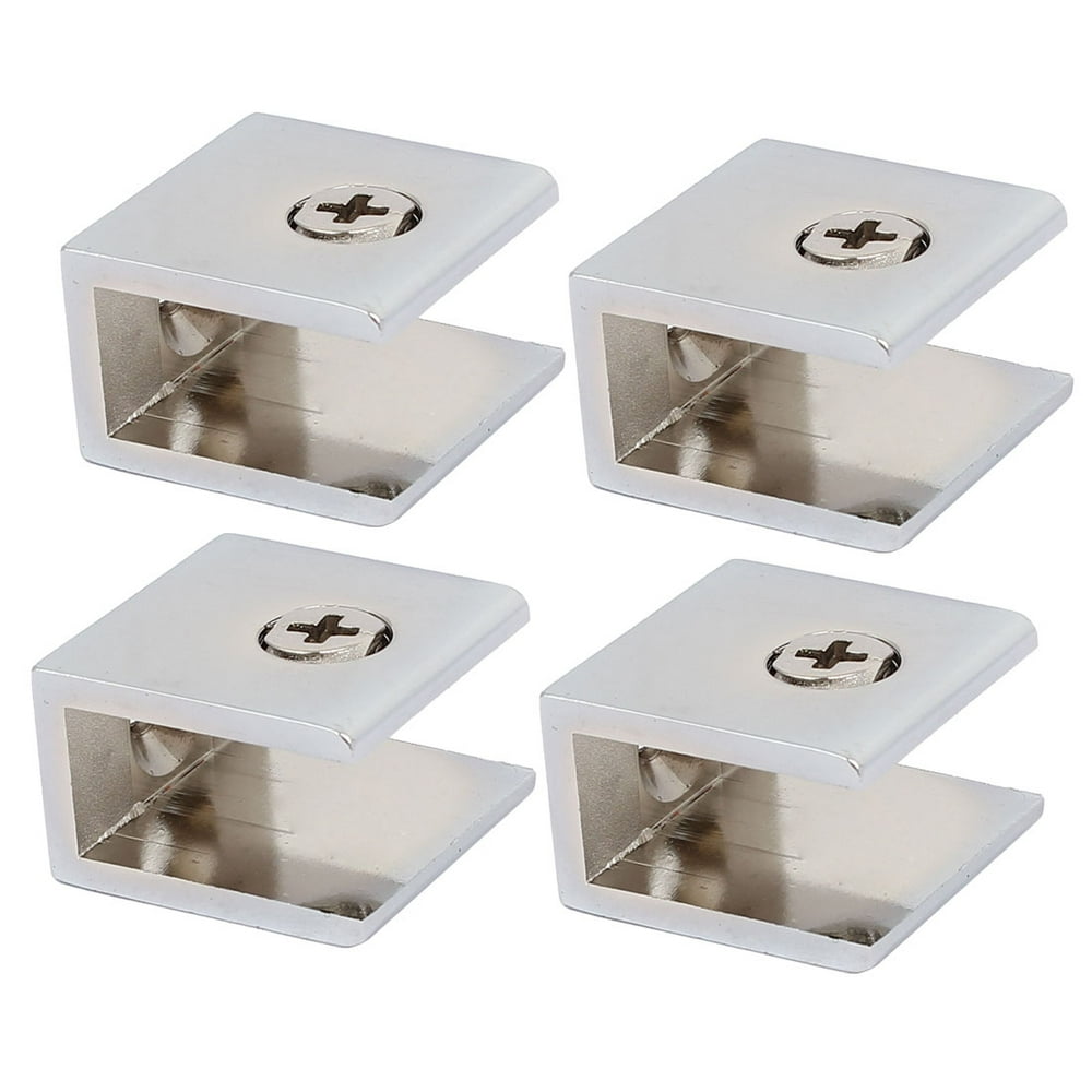 Unique Bargains 1012mm Thickness Adjustable Glass Shelf Rectangle Clip