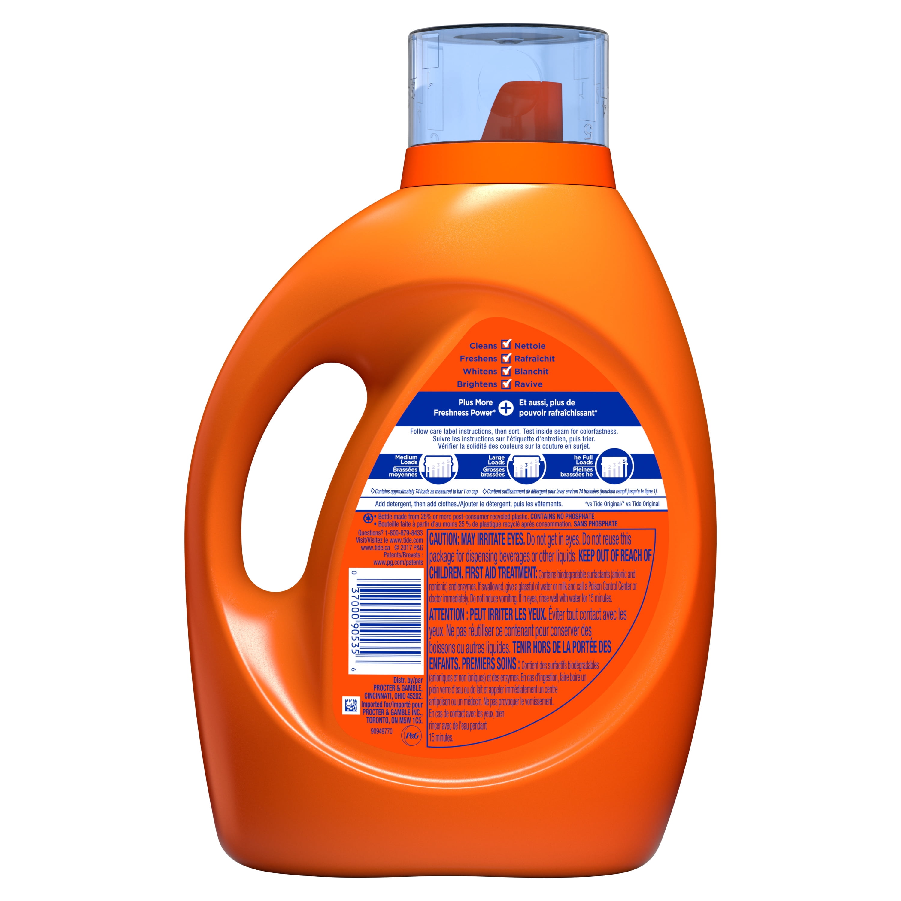 Tide plus Downy, Liquid Laundry Detergent, April Fresh, 60 Loads 115 fl oz