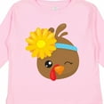 thumbnail image 4 of Inktastic Thanksgiving Turkey, Brown Turkey, Sunflower Boys or Girls Long Sleeve Toddler T-Shirt, 4 of 5