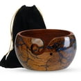 thumbnail image 5 of Rosewood Lichtenberg Wooden Storage Yarn Bowl, Bowl Holder & Dispenser for Tangle-Free Yarn Perfect Large Knitting & Crochet Bowl, 5 of 7