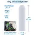thumbnail image 2 of Aquarium Replacement Air Stone Bubbler for Specific Classic Tube Flow Halo and Life Fish Tanks Mini Compatible Bubble Release Tool Oxygen Diffuser for Nano Air Pumps, 5 Pack, 2 of 6