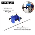 thumbnail image 3 of Quick Accurate Alignment Tool Motorcycle Chain Alignment Tool Aluminium Alloy Sprocket Chain Repair Parts Tool Black, 3 of 6