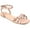 Blush, variant on Journee Collection Womens Zendaya Faux Leather Studded Slingback Sandals