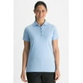 thumbnail image 1 of Polo en Piqué Doux pour Femmes, Bleu, Très Petit, 1 of 1