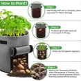 thumbnail image 4 of 2 Pack Potato Plant Bags, Plant Bag with Window and Handles, Breathable and, 4 of 5