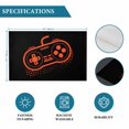thumbnail image 6 of Orange Game Controller Placemats Set of 6, Modern Art Gaming Handheld Black Placemats for Dining Table, Place Mats for Kitchen Tabletop, Waterproof Wipeable Dining Table Mats Set, 6 of 9