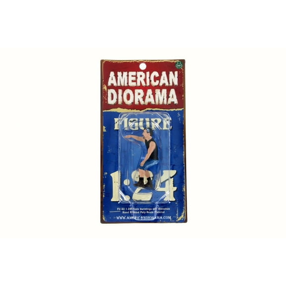 Hotrodders Derek Figurine, American Diorama 24027 - 1/24 Scale Hobby Accessory