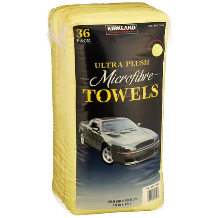 Ultra High Pile Premium Microfiber Towels (36-Pack), Great for cleaning auto interior, exterior and glass By Kirkland