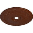 thumbnail image 3 of 29 1/8"OD x 3 5/8"ID x 1"P Oakleaf Ceiling Medallion (Fits Canopies up to 6 1/4"), Hand-Painted Burnished Mahogany Crackle, 3 of 6
