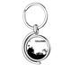 thumbnail image 1 of Arboles felices el temor a los fantasmas de Halloween Rotating keychain Metal Keyring Holder, 1 of 2