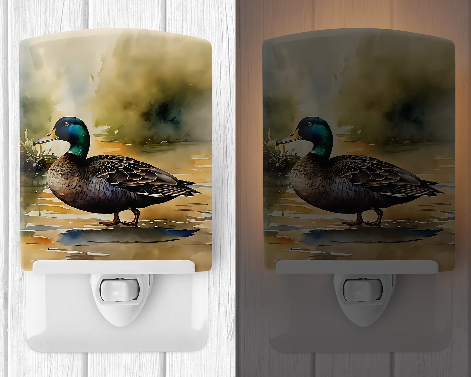 Black Duck Ceramic Night Light 4 in x 6 in