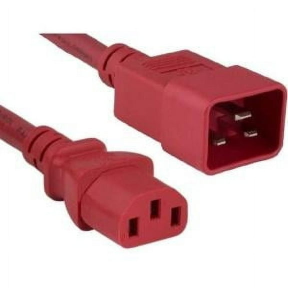 4FT RED C13 TO C20 POWER CORD