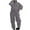 Grey, variant on Sweatpants Outfits Fashion Women Casual Solid Long Sleeve Zipper Pockets Elastic Waist Long Sleeve Round-Neck Blouses Sets Biker Sets Two Piece Outfits S-167 White L