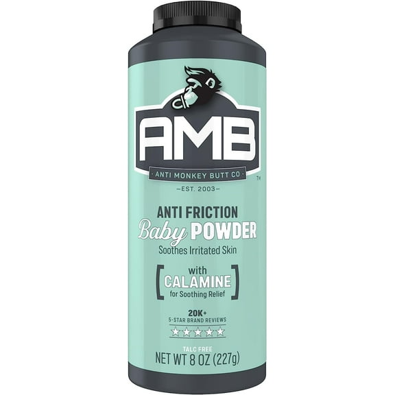 Anti Monkey Butt Baby Powder 2Pk – Talc-Free, Prevents Diaper Rash, 8 oz