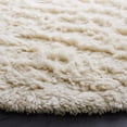 thumbnail image 3 of Safavieh Flokati Gisselle Solid Wool Shag Area Rug, Ivory, 6' x 6' Round, 3 of 11