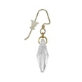 thumbnail image 4 of One Pair 22mm Austrian Crystal Teardrop Earrings - 14K Gold Filled Earwires - Clear, 4 of 5