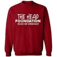 thumbnail image 2 of OXI Crewneck Sweatshirt - The Head Foundation, Basic Casual Sweatshirts for Men's and Women Fleece Sweatshirt Long Sleeve - Antiquee Cherry Small, 2 of 2