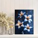 thumbnail image 2 of Qisvanset Framed Canvas Wall Art 12x16 Inch Lily Flower Market Blue Bible Verse Wall Art, 2 of 5