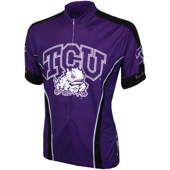 NCAA Men's Adrenaline Promotions TCU Cycling Jersey, Purple - Large